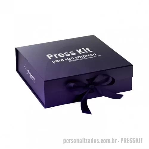 Caixa personalizada - Produza um Press Kit de altíssima qualidade, com caixa de papel rígida personalizada e produtos a sua escolha. O Press Kit pode ser  uma vitrine do seu produto ou empresa. Envie suas ideias que produzimos!