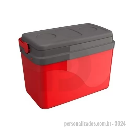 Caixa térmica personalizada - Caixa Térmica Floripa 7,5L -  Com o princípio de preservar a temperatura dos produtos em seu interior por mais tempo, a caixa térmica Floripa não dispensa qualidades. Com seu design clean e formato compacto, garante bom isolamento térmico, tampa bandeja e cores funcionais.