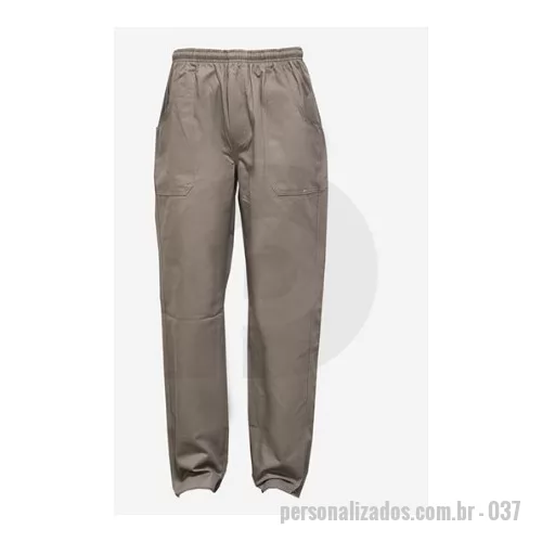 Calça personalizada - Calça Brim com Elástico na Cintura