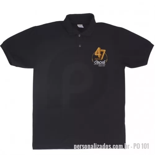 Camisa polo personalizada - camisa polo em malha piquet ou meia malha