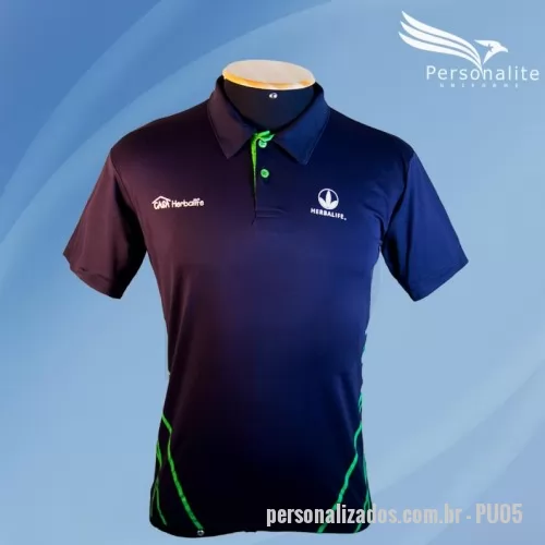 Camisa polo personalizada - Camisa Polo, modelo com peitilho interno de outra cor, personalizada com seu logotipo (silk ou bordado), produzida em tecido Dryfit, Piquet PA ou Poliester com Viscose (PV), disponível em diversas cores e com tamanhos do PP ao EXG.