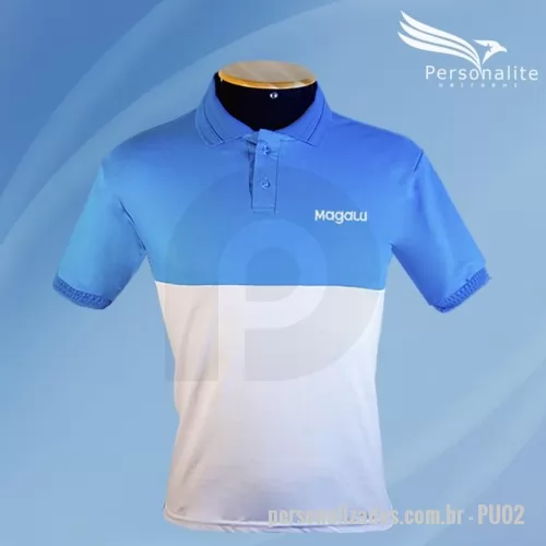 Camisa polo personalizada - Camisa Polo, modelo com recorte frontal, personalizada com seu logotipo (silk ou bordado), produzida em tecido Dryfit, Piquet PA ou Poliester com Viscose (PV), disponível em diversas cores e com tamanhos do PP ao EXG.