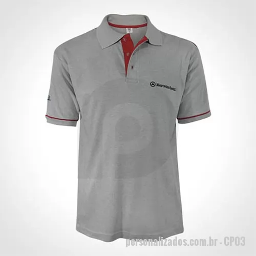 Camisa polo personalizada - Camisa Polo meia manga, malha Piquet 50% algodão + 50% poliéster, gola e punhos em retilínea. Personalização em bordado. Disponível em vários modelos, materiais e cores.