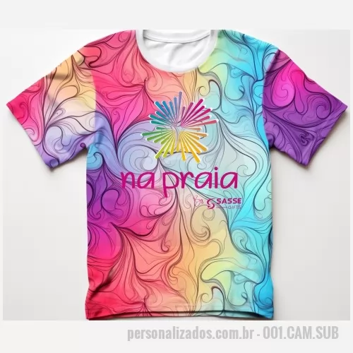 Camiseta Esportiva personalizada - Camiseta em malha Dry fit, 100%  Sublimada