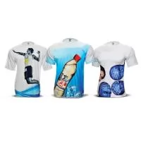 Camisetas para esportes em Póliester ou Poliamida, diversas opções para a personalização.