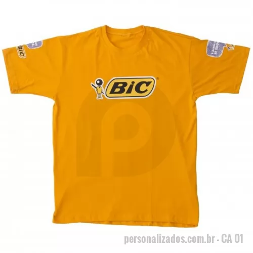 Camiseta personalizada - camiseta malha 100% algodão