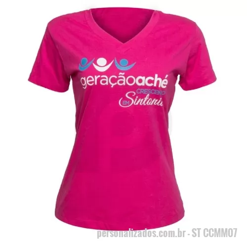 Camiseta personalizada - Camiseta baby look ou camiseta feminina personalizada possuem amplo espaço de personalização, manga curta e são fabricadas com tecido de algodão ou malha fria.