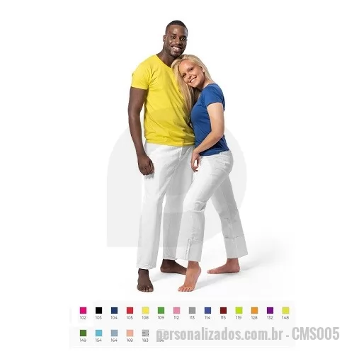 Camiseta personalizada - Camiseta Unissex malha 100% algodão (135 g/m2)