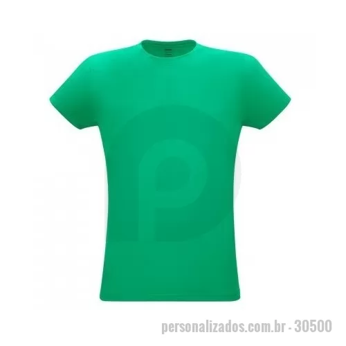 Camiseta personalizada - Camiseta unissex de corte regular em malha 100% algodão (170 g/m2) com fio 30/1 penteado. Com gola em ribana 1,5x1,5 com fita de reforço e com costura dupla nas mangas, barra de fundo e laterais. Produto contém certificação ABVTEX . Tamanhos: P, M, G, GG, XGG