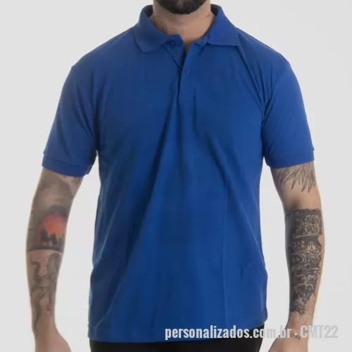 Camiseta personalizada - Camiseta Polo Masculina Personalizada