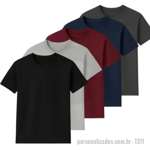 Camiseta personalizada - Camiseta diversas cores e modelos