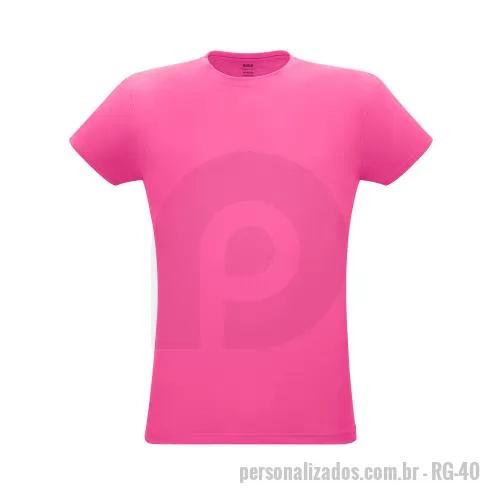 Camiseta personalizada - Camiseta unissex de corte regular em malha 100% algodão (170 g/m2) com fio 30/1 penteado. Com gola em ribana 1.5x1.5 com fita de reforço e com costura dupla nas mangas, barra de fundo e laterais. Produto contém certificação ABVTEX. Fabricado no Brasi