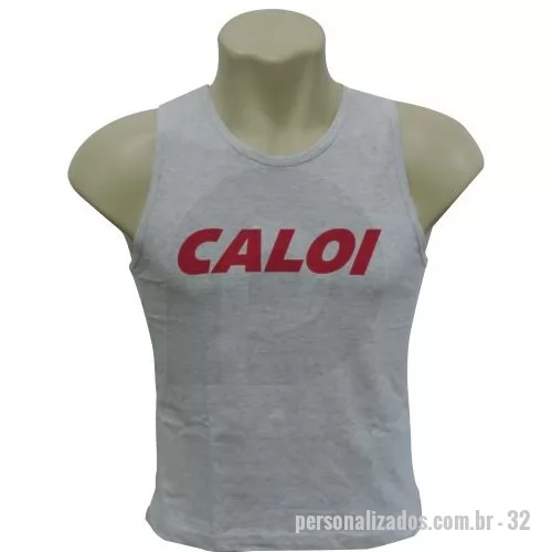 Camiseta personalizada - Camiseta Regata (Aplicação em Silk)