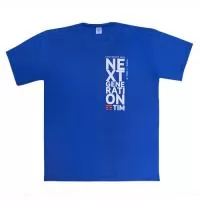 Camiseta malha 100% algodão com logotipo em silkscreen