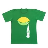 Camiseta malha algodão penteada com logotipo silk screen 
