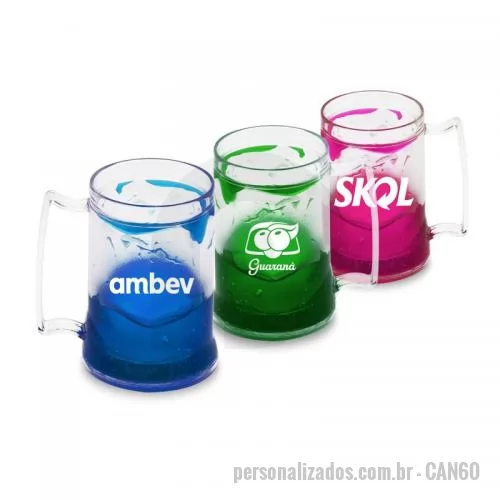 Caneca com gel personalizada - Caneca de Gel Congelante Personalizada