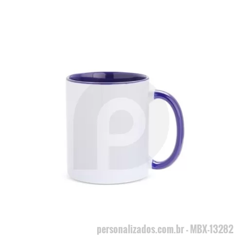 Caneca de cerâmica personalizada - Caneca cerâmica de 330ml branca, ideal para sublimação.