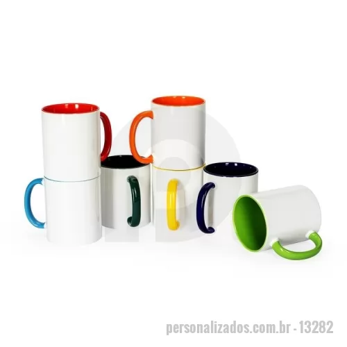 Caneca de cerâmica personalizada - Caneca Cerâmica Branca 330ml Personalizada