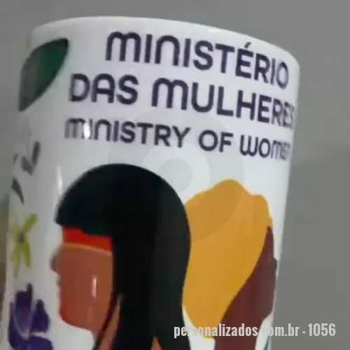 Caneca de cerâmica personalizada - Caneca de Cerâmica 1 Linha - Branca - 325ml - Sublimação