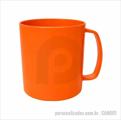 Caneca de chá personalizada - Caneca de chá com capacidade de 440 ml, produzida em polipropileno, com peso aproximado de 54 gramas, altura de 9,1 cm, diâmetro da boca de 8,9 cm e base de 8,1 cm, oferecendo estrutura leve e resistente para uso diário. Possui alça integrada que pro