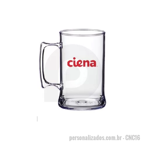 Caneca de chopp personalizada - Caneca Acrílica de 350ml ou 500ml