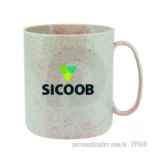 Caneca ecológica personalizada - Capacidade para 400 ml. Caneca Redonda Sustentável feito com 50% de fibra de madeira e 50% de Plástico Premium (PP), reduzindo a quantidade de plástico e reaproveitando resíduos renováveis. Cores inovadoras, design moderno e acabamento impecável, feito em material atóxico e resistente ao micro-ondas e máquina de lavar.