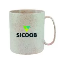 Capacidade para 400 ml. Caneca Redonda Sustentável feito com 50% de fibra de madeira e 50% de Plástico Premium (PP), reduzindo a quantidade de plástico e reaproveitando resíduos renováveis. Cores inovadoras, design moderno e acabamento impecável, feito em material atóxico e resistente ao micro-ondas e máquina de lavar.