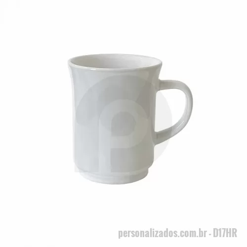 Caneca personalizada - Caneca personalizada de porcelana. Personalize com sua arte, um logotipo ou uma impressão de sua escolha. Tamanho aproximado (Ø x A): 7,5 x 9 cm.