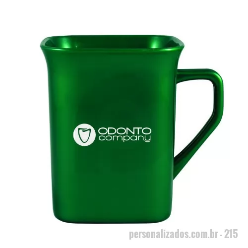 Caneca personalizada - Caneca quadrada com capacidade 250ml. Caneca Quadrada com design exclusivo Grupo BB. Fabricado em Plástico Premium (PP) atóxico, cores vivas, acabamento impecável e resistente a microondas e máquina