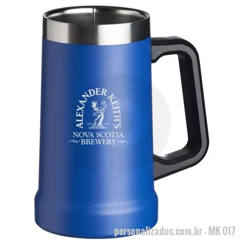 Caneca personalizada - Caneca térmica 700ml para chopp. Disponível em diversas cores. Gravação indelével da logo a laser. Despachamos com frete pago para Sul. Sudeste e Centro Oeste.