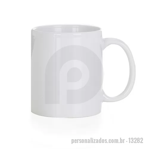 Caneca personalizada - Caneca cerâmica de 330ml branca