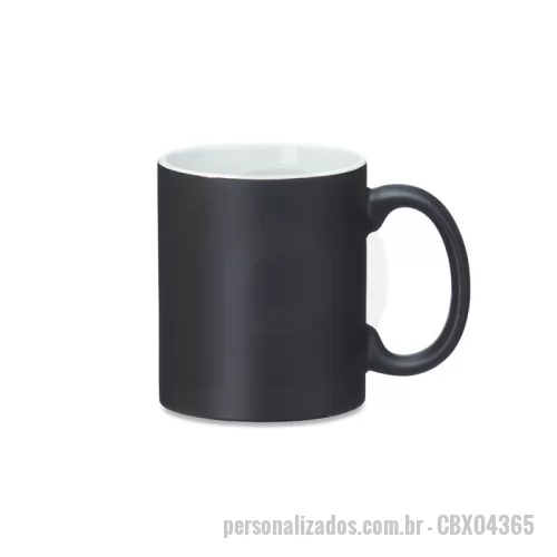 Caneca personalizada - Caneca Personalizada - CBX04365 - Descubra a magia da personalização com nossa caneca mágica de 350?ml em cerâmica sublimática de alta qualidade. Com acabamento fosco elegante, ela revela sua estampa somente ao receber bebida quente, proporcionando surpresa e encanto a cada uso. Perfeita para brindes corporativos, lembranças de eventos ou presentes criativos, mantém o calor da bebida por mais tempo e garante cores vibrantes que não desbotam.  Capacidade: 350?ml  Material: Cerâmica sublimática  Acabamento: Fosco  Altura: 9,6?cm  Largura (diâmetro): 12,2?cm  Peso aproximado: 337?g - 176069 - Caneca