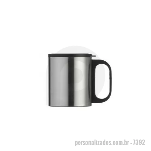 Caneca personalizada - Caneca de inox personalizada é um brinde personalizado bonito e muito higiênico por ser de inox e com tampa, um dos modelos mais procurados.