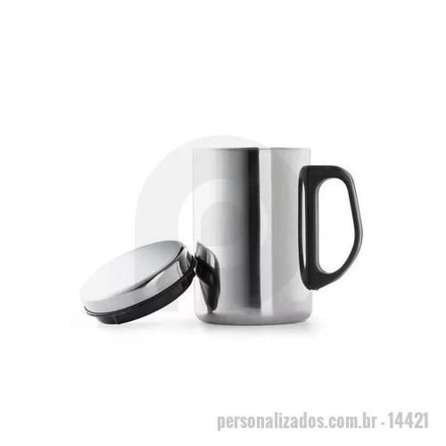 Caneca personalizada personalizada - Caneca personalizada e confeccionada em inox é um brinde personalizado muito procurado.