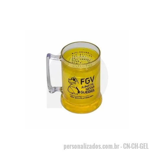 Caneca personalizada personalizada - Caneca personalizada com gel colorido é um brinde personalizado que faz enorme sucesso.