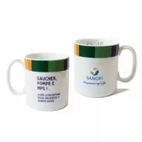Caneca Personalizada Reta 300ml Porcelana
