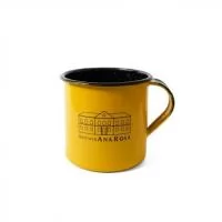 Caneca Personalizada Esmaltada Ágata 180ml Amarela