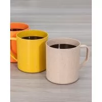 Canecas Ecologicas Personalizadas, Capacidade 400 ml, Material Fibra de Arroz, Laudo Sim