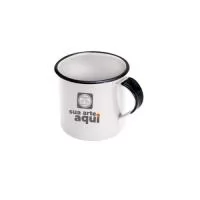 Caneca em metal com acabamento rustico. Capacidades aproximada: 70ml, 180ml e 400ml