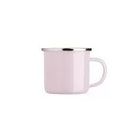Produzida em inox com acabamento esmaltado e capacidade de 370ml, esta caneca combina leveza, resistência e visual retrô em uma peça versátil para o dia a dia. Seu interior claro valoriza a bebida, enquanto a borda metálica confere um detalhe elegant