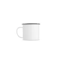 Caneca em inox com capacidade máxima de 370ml e pintura de acabamento esmaltado, ideal para servir cafés, chás e outras bebidas com charme e praticidade. Seu design leve traz inspiração retrô, com corpo colorido brilhante e borda superior em contrast