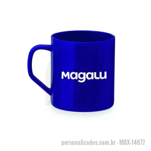 Caneca plástica personalizada - Caneca plástica com capacidade de 400ml.