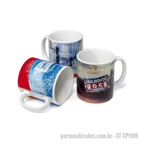 Caneca porcelana ou cerâmica ou vidro personalizada - Canecas de Porcelana Promocionais