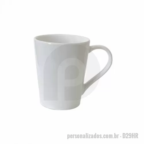 Caneca porcelana ou cerâmica ou vidro personalizada - Caneca personalizada de porcelana. Personalize com sua arte, um logotipo ou uma impressão de sua escolha. Tamanho aproximado (Ø x A): 8 x 9,5 cm.