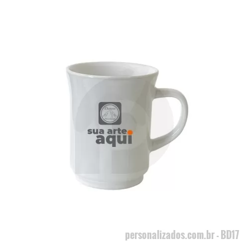 Caneca porcelana ou cerâmica ou vidro personalizada - Caneca de porcelana. 220ml Medidas aproximadas: ø 7,5cm x 9cm Alt.