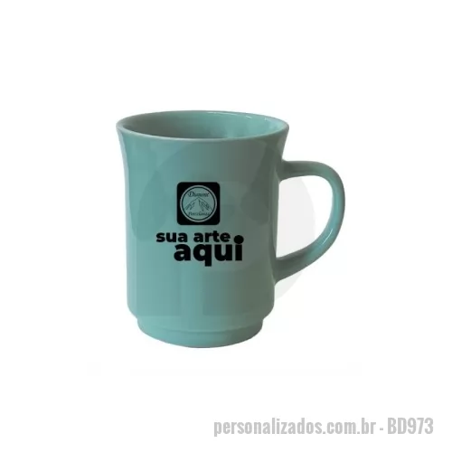 Caneca porcelana ou cerâmica ou vidro personalizada - Caneca de porcelana. 220ml Medidas aproximadas: ø 7,5cm x 9cm Alt.
