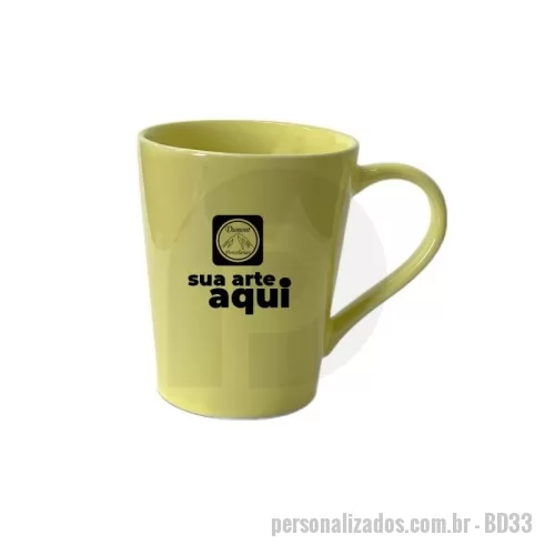 Caneca porcelana ou cerâmica ou vidro personalizada - Caneca de porcelana. 250ml Medidas aproximadas: ø 8cm x 9,5cm Alt.