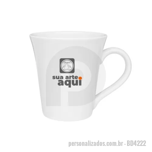 Caneca porcelana ou cerâmica ou vidro personalizada - Caneca de porcelana. 330ml Medidas aproximadas: ø 9,5cm x 10,5cm Alt.