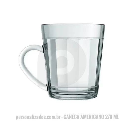 Caneca porcelana ou cerâmica ou vidro personalizada - Caneca de vidro personalizada no formato americano é uma caneca de vidro de excelente qualidade e acabamento, voltado para padarias, cafeterias e lanchonetes, é o brinde personalizado ideal.