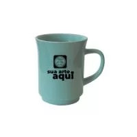 Caneca de porcelana. 220ml Medidas aproximadas: ø 7,5cm x 9cm Alt.